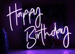 happy birthday light up sign